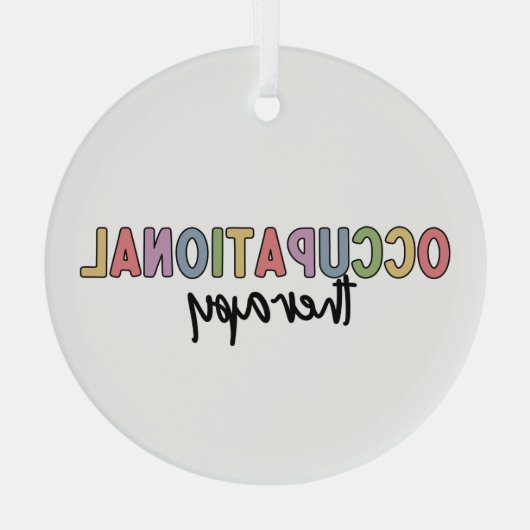 Behandeling van studente Afstudeerders Glas Ornament (Achterkant)