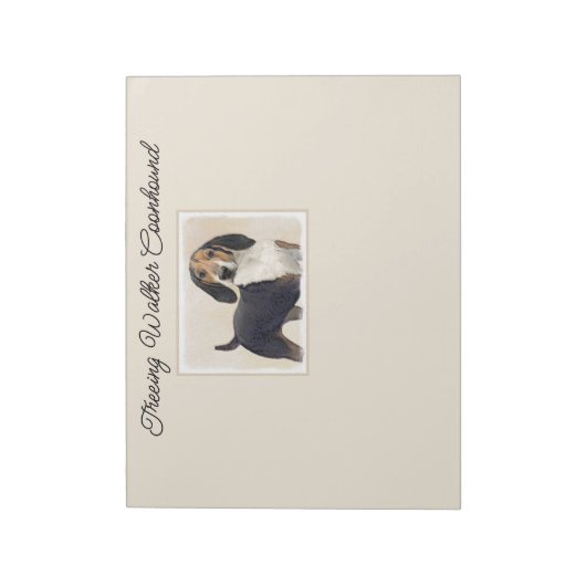 Behandeling van walker Coonhound Painting - Origin Notitieblok (Linkerzijde)