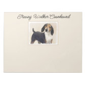 Behandeling van walker Coonhound Painting - Origin Notitieblok (Voorkant)