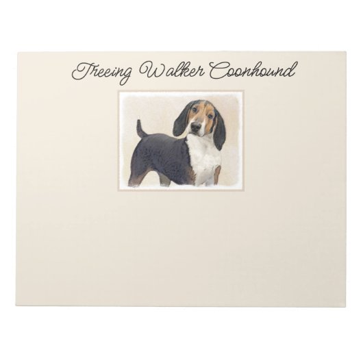 Behandeling van walker Coonhound Painting - Origin Notitieblok (Voorkant)
