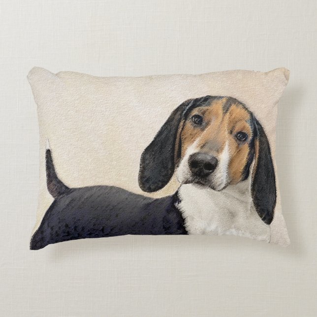 Behandeling van walker Coonhound-schilderijen - Oo Accent Kussen (Voorkant)