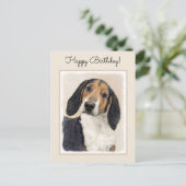 Behandeling van walker Coonhound-schilderijen - Oo Briefkaart (Staand voorkant)