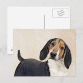 Behandeling van walker Coonhound-schilderijen - Oo Briefkaart (Voorkant / Achterkant)