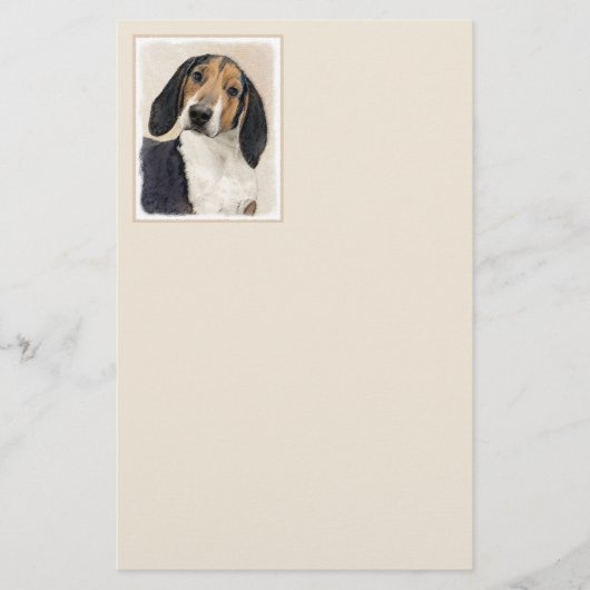 Behandeling van walker Coonhound-schilderijen - Oo Briefpapier (Voorkant)