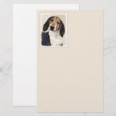 Behandeling van walker Coonhound-schilderijen - Oo Briefpapier (Voorkant / Achterkant)