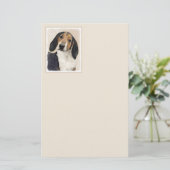 Behandeling van walker Coonhound-schilderijen - Oo Briefpapier (Staand voorkant)