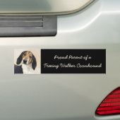 Behandeling van walker Coonhound-schilderijen - Oo Bumpersticker (Op auto)