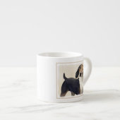 Behandeling van walker Coonhound-schilderijen - Oo Espresso Kop (Voorkant rechts)