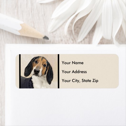 Behandeling van walker Coonhound-schilderijen - Oo Etiket (Insitu)