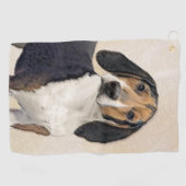Behandeling van walker Coonhound-schilderijen - Oo Golfhanddoek (Horizontaal)