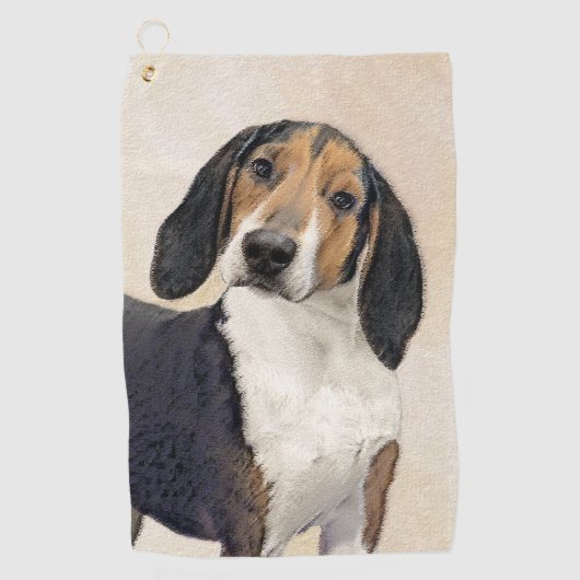 Behandeling van walker Coonhound-schilderijen - Oo Golfhanddoek (Voorkant)