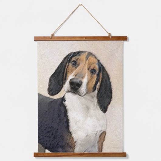 Behandeling van walker Coonhound-schilderijen - Oo Hangend Wandkleed (Voorkant)