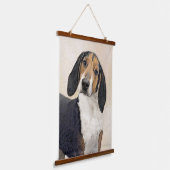 Behandeling van walker Coonhound-schilderijen - Oo Hangend Wandkleed (Gebogen)