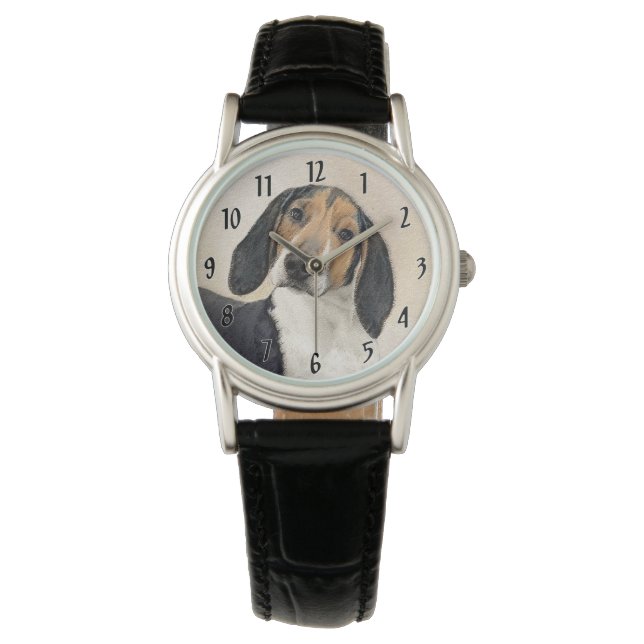 Behandeling van walker Coonhound-schilderijen - Oo Horloge (Voorkant)