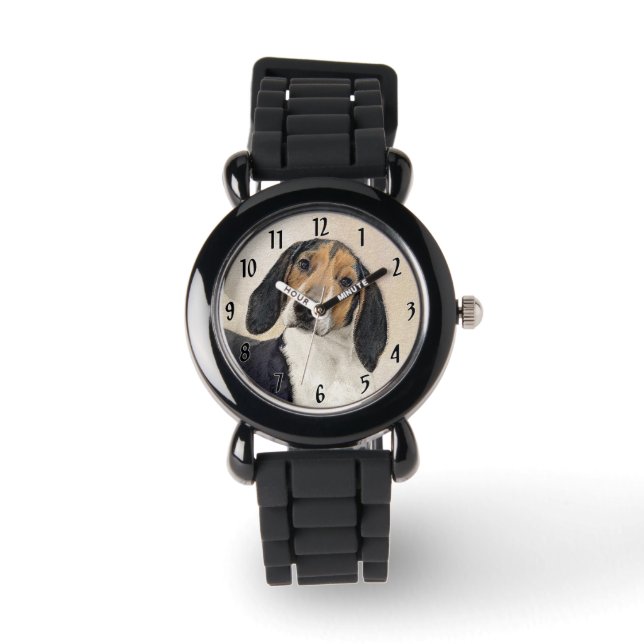 Behandeling van walker Coonhound-schilderijen - Oo Horloge (Voorkant)