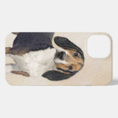 Behandeling van walker Coonhound-schilderijen - Oo iPhone Hoesje (Achterkant horizontaal)