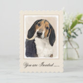 Behandeling van walker Coonhound-schilderijen - Oo Kaart (Staand voorkant)