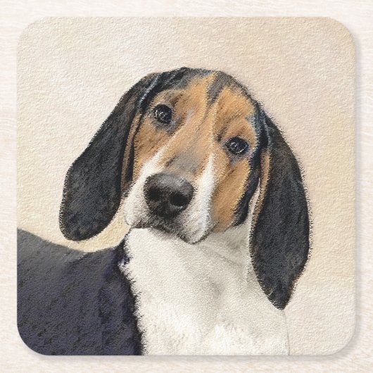Behandeling van walker Coonhound-schilderijen - Oo Kartonnen Onderzetters (Voorkant)