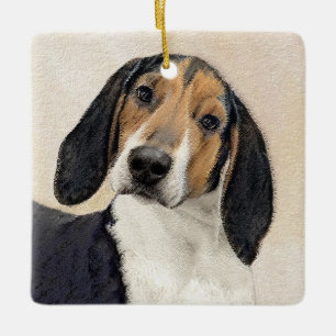 Behandeling van walker Coonhound-schilderijen - Oo Keramisch Ornament