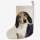 Behandeling van walker Coonhound-schilderijen - Oo Kleine Kerstsok (Achterkant)