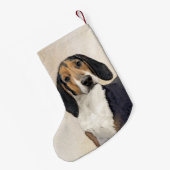 Behandeling van walker Coonhound-schilderijen - Oo Kleine Kerstsok (Achterkant (Hangend))