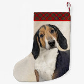 Behandeling van walker Coonhound-schilderijen - Oo Kleine Kerstsok (Achterkant)