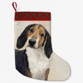 Behandeling van walker Coonhound-schilderijen - Oo Kleine Kerstsok (Voorkant)