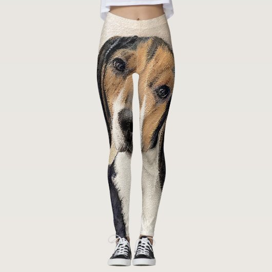 Behandeling van walker Coonhound-schilderijen - Oo Leggings (Voorkant)