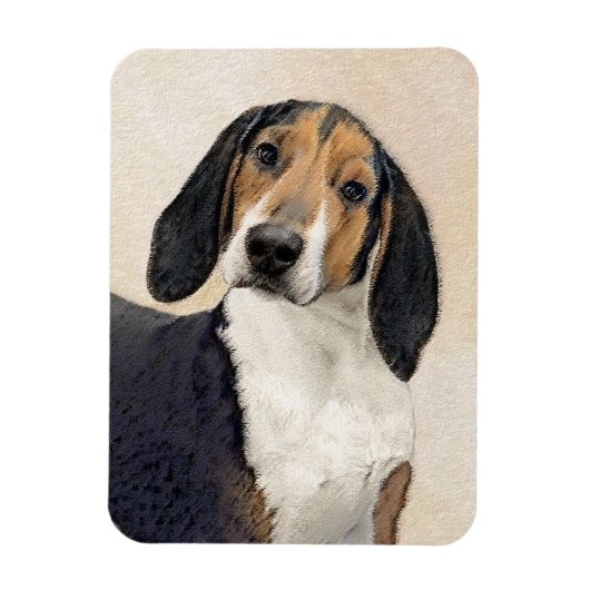 Behandeling van walker Coonhound-schilderijen - Oo Magneet (Verticaal)
