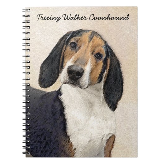 Behandeling van walker Coonhound-schilderijen - Oo Notitieboek (Voorkant)