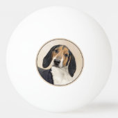 Behandeling van walker Coonhound-schilderijen - Oo Pingpongbal (Achterkant)