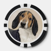 Behandeling van walker Coonhound-schilderijen - Oo Poker Chips (Voorkant)
