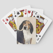 Behandeling van walker Coonhound-schilderijen - Oo Pokerkaarten (Achterkant)