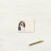 Behandeling van walker Coonhound-schilderijen - Oo Post-it® Notes (Op bureau)
