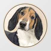 Behandeling van walker Coonhound-schilderijen - Oo Raamsticker (Vel)