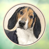 Behandeling van walker Coonhound-schilderijen - Oo Raamsticker (Vel 3)