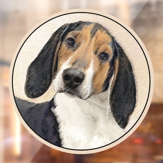 Behandeling van walker Coonhound-schilderijen - Oo Raamsticker (Vel 2)