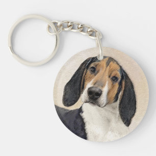 Behandeling van walker Coonhound-schilderijen - Oo Sleutelhanger