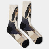 Behandeling van walker Coonhound-schilderijen - Oo Sokken (Rechts)