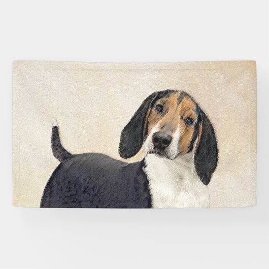 Behandeling van walker Coonhound-schilderijen - Oo Spandoek (Horizontaal)