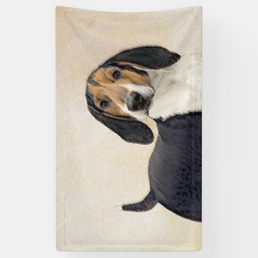 Behandeling van walker Coonhound-schilderijen - Oo Spandoek (Verticaal)
