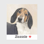 Behandeling van walker Coonhound-schilderijen - Oo Sticker (Vel)