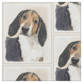 Behandeling van walker Coonhound-schilderijen - Oo Stof (Close Up)