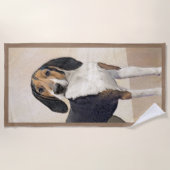 Behandeling van walker Coonhound-schilderijen - Oo Strandlaken (Voorkant)