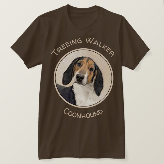 Behandeling van walker Coonhound-schilderijen - Oo T-shirt (Design voorkant)