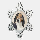 Behandeling van walker Coonhound-schilderijen - Oo Tin Sneeuwvlok Ornament (Rechts)