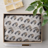 Behandeling van walker Coonhound-schilderijen - Oo Tissuepapier (Geschenk)