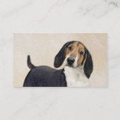 Behandeling van walker Coonhound-schilderijen - Oo Visitekaartje (Achterkant)