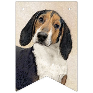 Behandeling van walker Coonhound-schilderijen - Oo Vlaggetjes