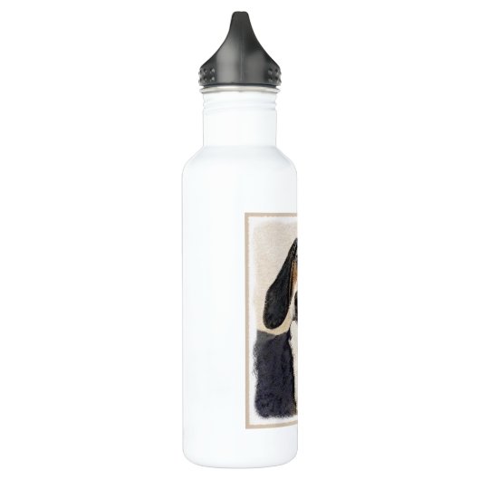 Behandeling van walker Coonhound-schilderijen - Oo Waterfles (Links)